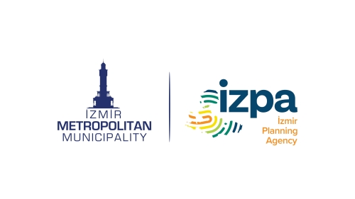 İzmir BŞB ve İZPA renkli İngilizce logosu